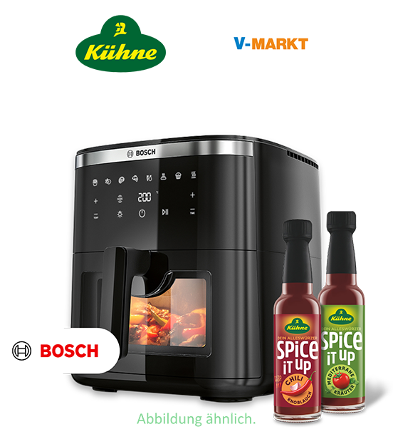 Jetzt Kühne "Spice it up" bei V-Markt kaufen und mit etwas Glück gewinnen!